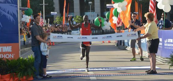 Sammy Malakwen wins the Miami Marathon
